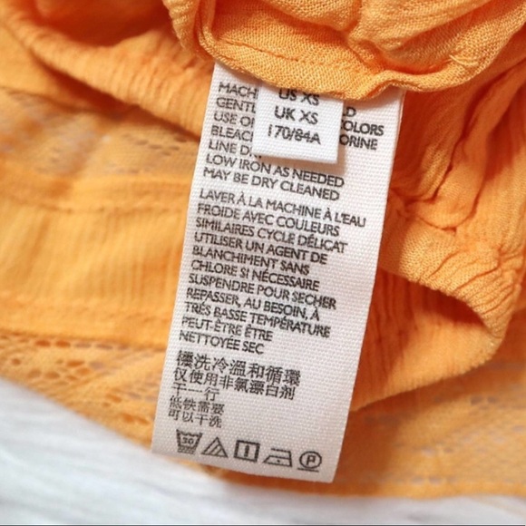 nwt FREE PEOPLE Orange Knit Flowy Tank XS - Picture 7 of 9